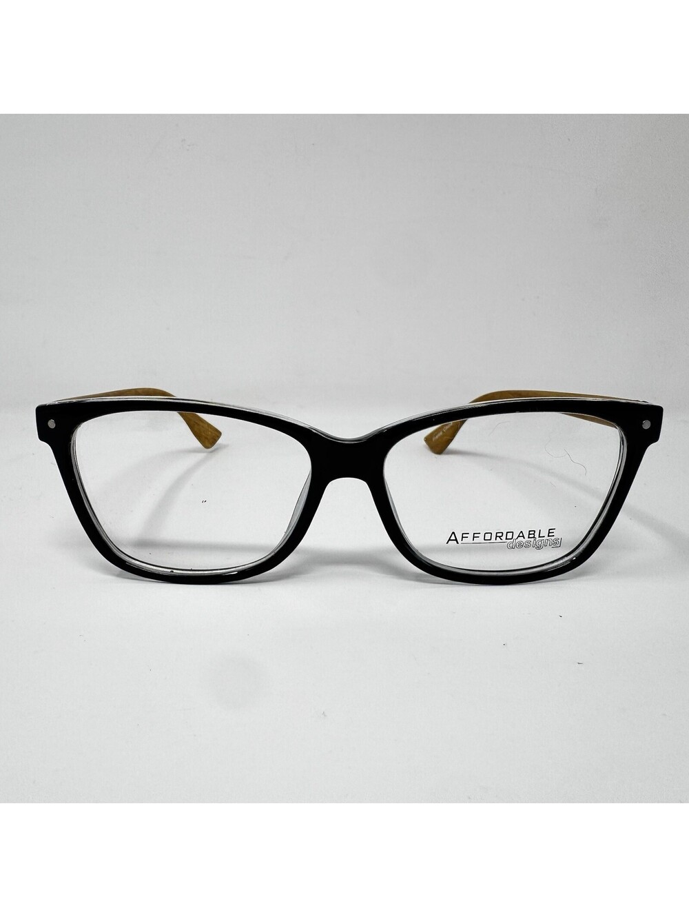 Affordable Designs Ellen Black Eyeglass Frames 53-16-145 New